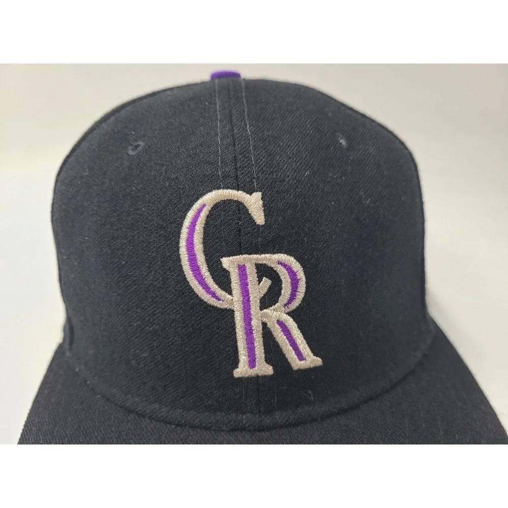 Vintage Colorado Rockies New Era 59Fifty Pro Model Fitted 7 1/8 Hat Cap Wool MLB